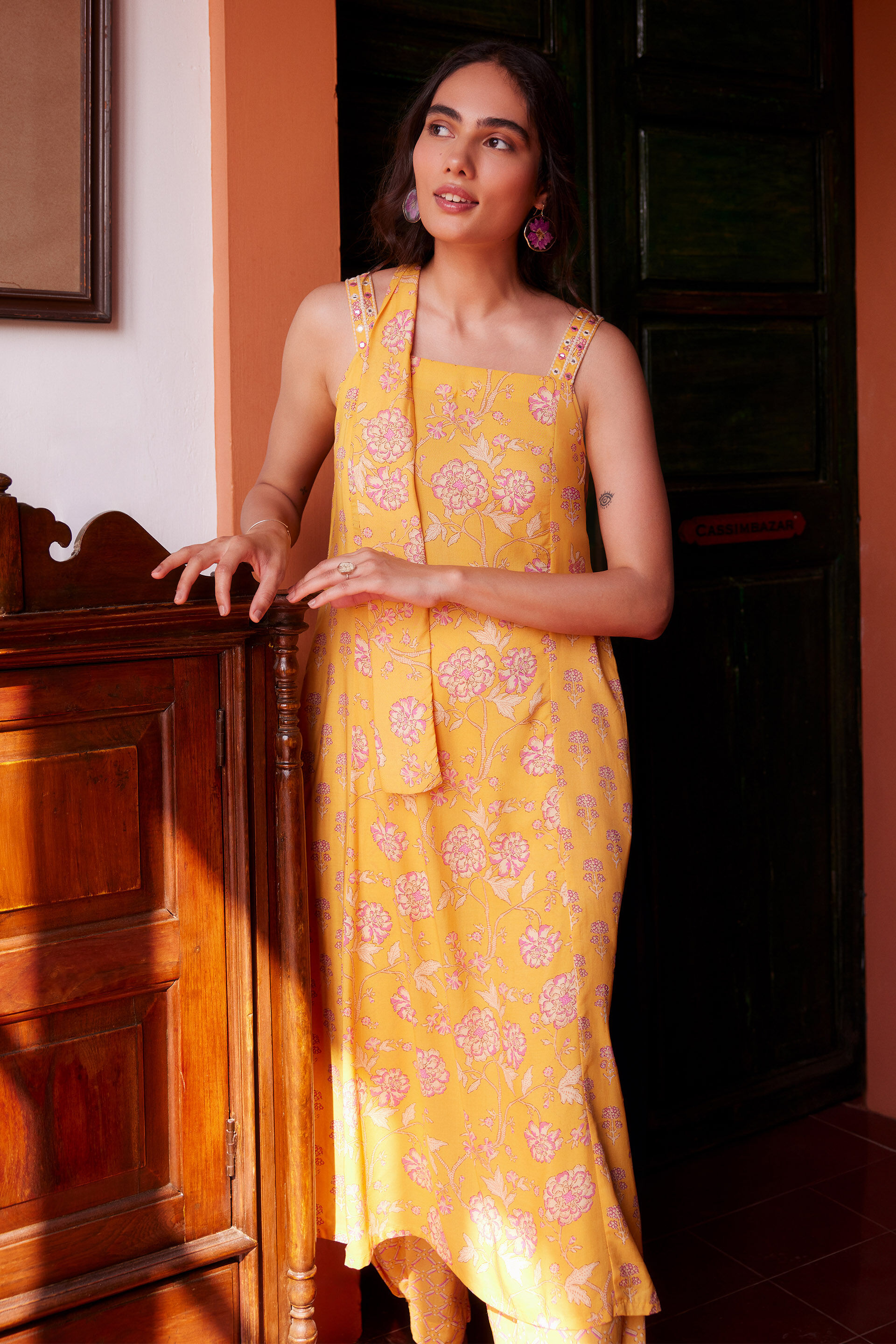 Summer Noor Kurta, Mustard, image 3